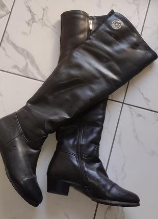 Обувь зимняя ботфорты