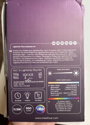 Удлинитель для ленты светодиодной philips hue plus 1 м