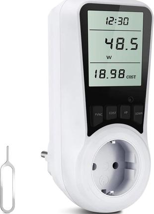 Счетчик потребления электроэнергии для розеток 16а 3680w