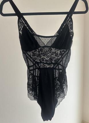 Кружевное боди комбинация h&m, размер м