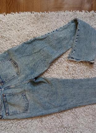 Голубые светлые джинсы скинни женские размер s4 фото