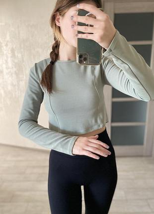 Спортивний топ з довгим рукавом