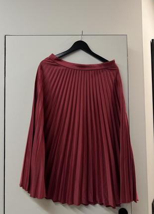 Юбка плесерированная меди