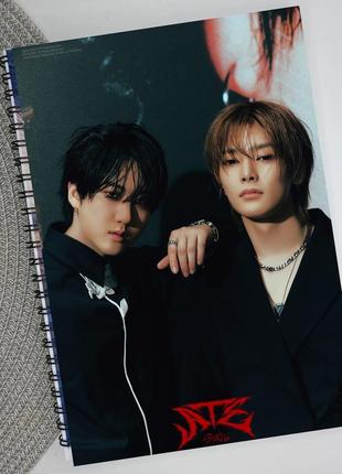 Тетрадь на пружине stray kids 48 листов клетка стрей кидс стрей кідз 19685