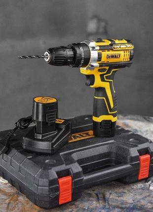 Шуруповерт 12v dewalt dcf680z2fa, полный комплект с набором инструмента, 2 аккумулятора 2ah, в чемодане вт6825