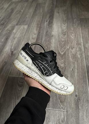 Кросівки asics gel lyte 3, чорно білі, 38 розмір
