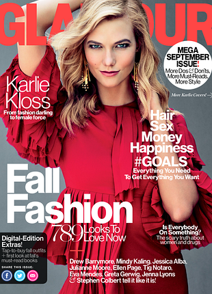 Журнал glamour usa (september 2015), журналы гламур сша, мода-стиль