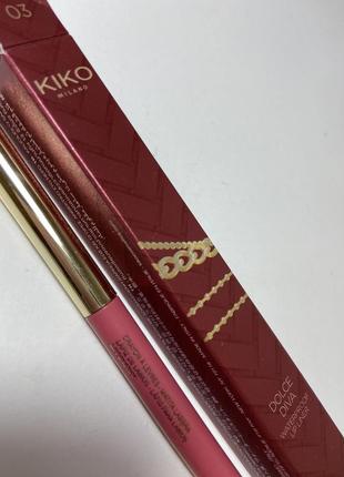 Олівець для губ kiko dolce diva waterproof lip liner відтінок 03