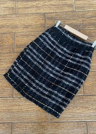 Классическая твидовая мини юбка christine laure