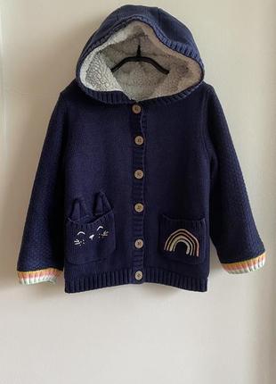 Теплий кардиган, кофта для дівчинки