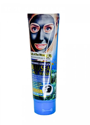 Маска-пленка для лица wokali dead sea black mask c водорослями 130 мл