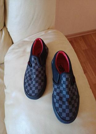 Мокасини мальчику шахматка vans