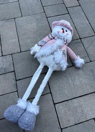Снеговик на ножках, новогодний декор