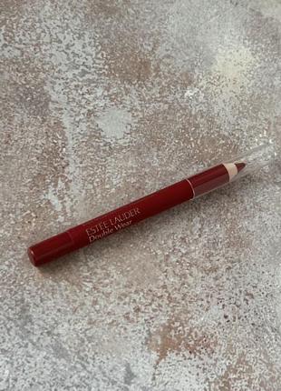 Estée lauder - double wear 24h stay-in-place lip pencil - 420 rebellious rose - стійкий олівець для губ, 0.8g