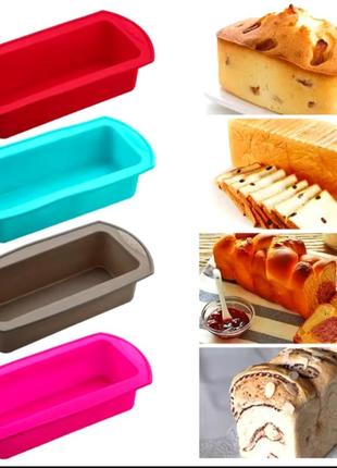 Прямоугольная силиконовая форма для хлеба, форма для выпечки кексов