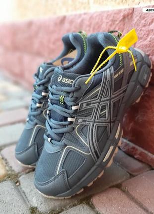 Asics gel-player 8 темно сірі топ якість ліцензія кросівки кеди чоловічі асікс зимові осінні термо теплі шкіряні водонепроникні