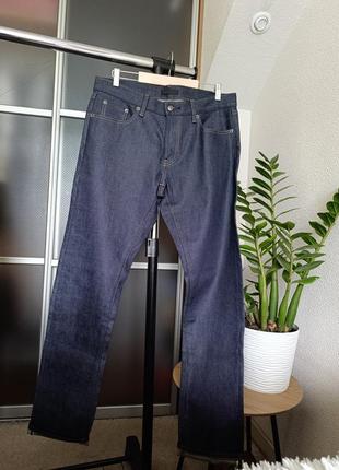 Мужские эластичные джинсы на селвидже uniqlo selvedge denim