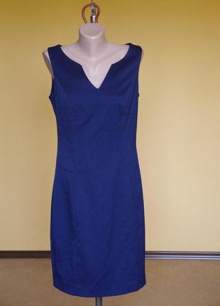 Платье синее без броков где-то на 48-50 размер на подкладе