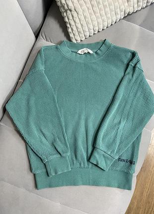 Светер реглан кофта зелена h&m 6-8 років