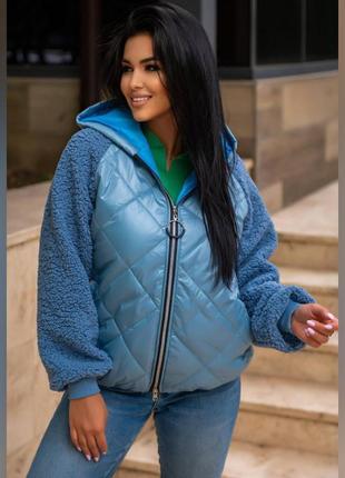 Куртка осінь - весна 
🔹 розмір : 42-46/ 48-50/ 52-54/ 56-58
🔹 колір : чорний , джинс , графіт , пудра  , салатовий , капучіно