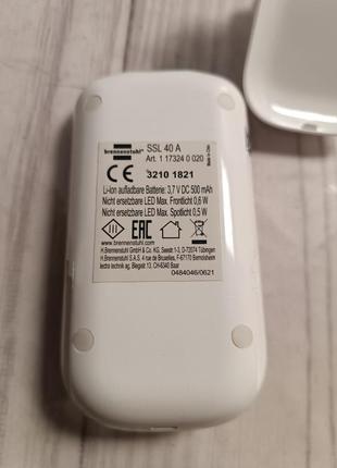 Светодиодный ночник с датчиком движения brennenstuhl ssl40а 3,7w 3000к 500mah (1173240020)2 фото