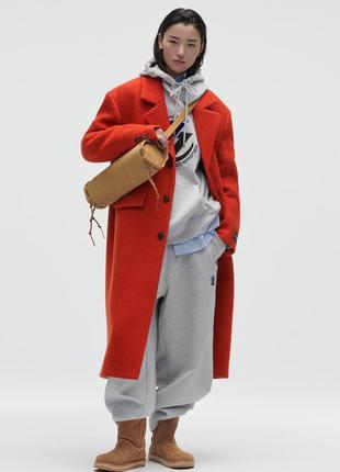 Вовняне пальто оверсайз premium limited collection zara x ader error