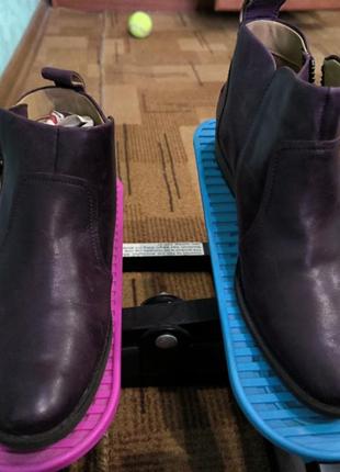 Кожаные женские ботинки2 фото