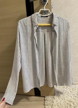 Жіноча рубашка сорочка в полоску mango