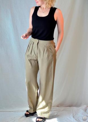 8491\150 бежеві віскозні штани primark xl