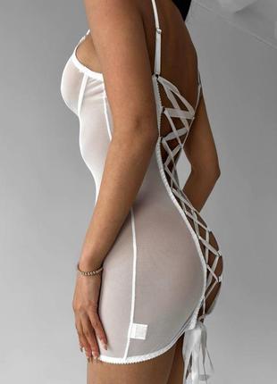 Еротична сукня на шнурівці