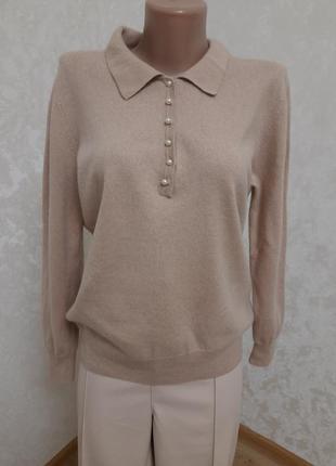 Брендовый качественный свитер джампер из шерсти и кашемира woolovers