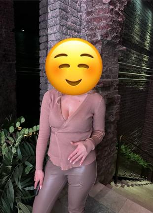 Кофта,лосіни еко на хутрі