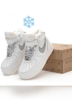 Кроссовки зимние мех nike air force
