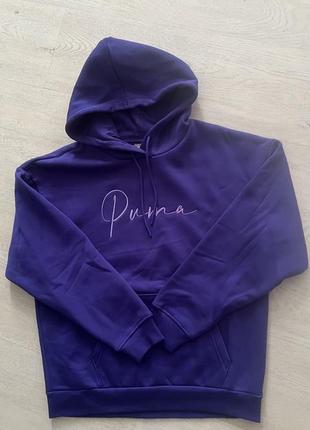 Спортивний костюм puma Black script 2024 теплий костюм на флісі нова колекція2 фото