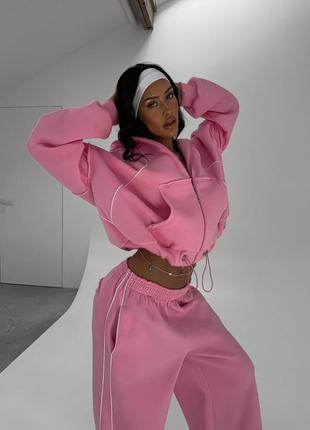 Теплый женский спортивный костюм