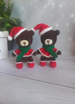 Медвежонок новогодний подарок игрушка