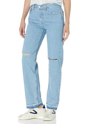 Женские прямые джинсы levi's с разрезами