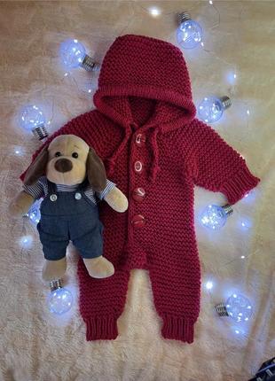 Вʼязаний комбінезон