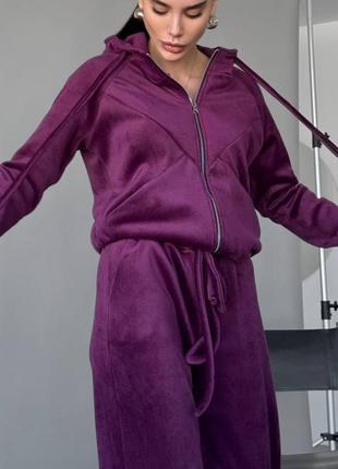 Премиальное качество ✨ костюм из плотного велюра 🥰 спортивный костюм свободного кроя,
