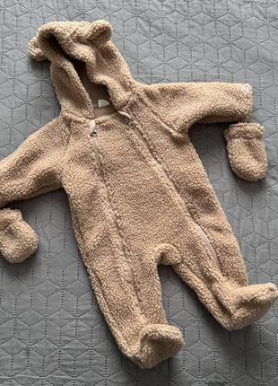 Плюшевий комбінезон із флісом next (до 3 місяців)