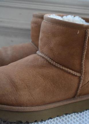 Замшеві зимові черевики низькі уги вуги валенки овчина р. 38 ugg оригінал 24.5 см