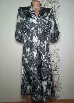 Шелковое миди платье от just в