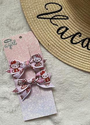 Заколки бантики, набір заколок