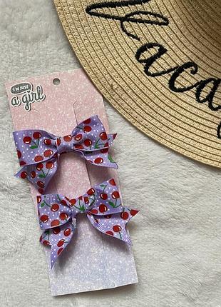 Заколки бантики, набір заколок