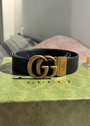 Классический брендовый кожаный ремень gucci 95 см