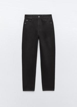 Джинсы zara mom высокая посадка