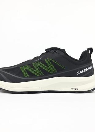 Чоловічі кросівки salomon sensifit  чорні з салатовим 42, кросівки