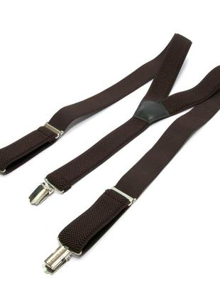 Подростковые подтяжки gofin темно-коричневого цвета pbt-4246