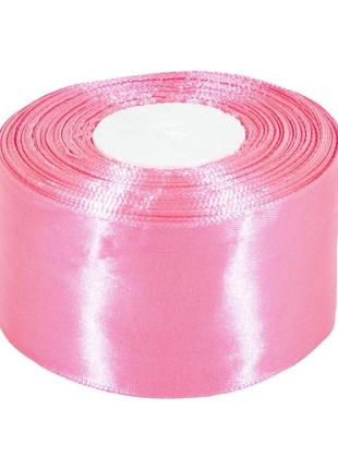 Атласна стрічка 5x33m рожева, unison, la5033-05