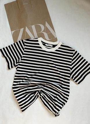 Базова хлопкова футболка в смужку pigalle.